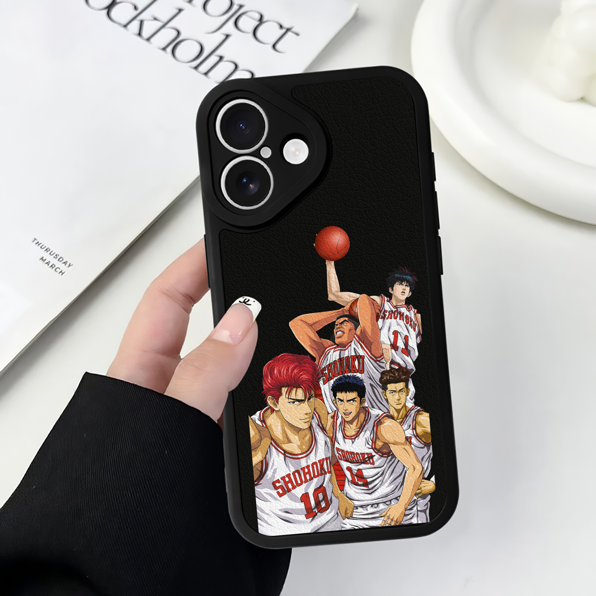 （画像用） SLAM DUNK／スラムダンク 【iPhone 16シリーズ対応】シリコンスマホケース（レザー調） 材質：シリコン